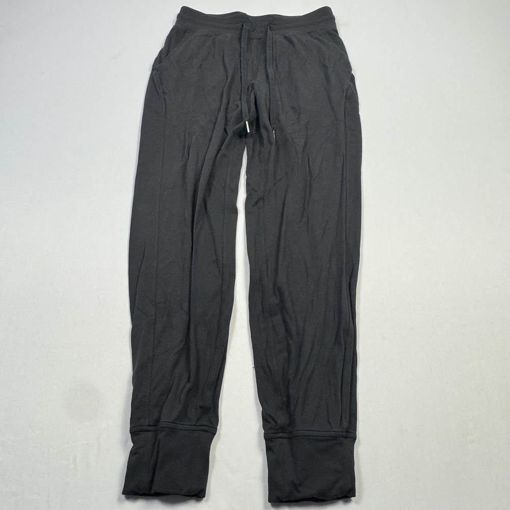 Lululemon Jogger Pants Womens 6 Black Ready To Rulu High‎ Rise Pockets Yoga